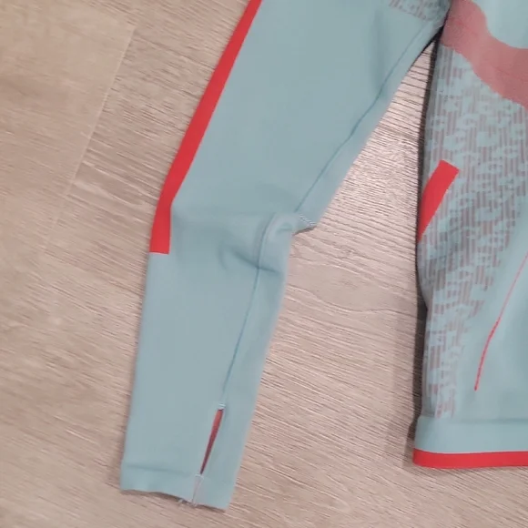 Adidas by Stella McCartney Aqua and Red Sweatshirt - Picture 9 of 12